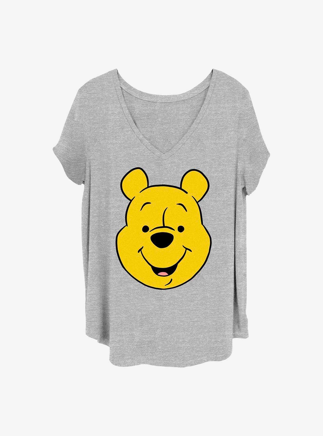 Disney Winnie The Pooh Big Face Girls T-Shirt Plus Size, , hi-res