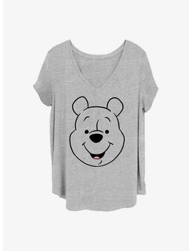Disney Winnie The Pooh Big Face Girls T-Shirt Plus Size, , hi-res