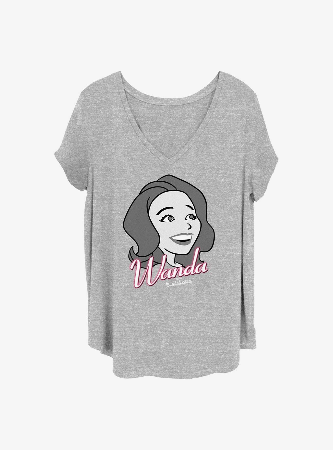 Marvel WandaVision Wanda Girls T-Shirt Plus Size, HEATHER GR, hi-res