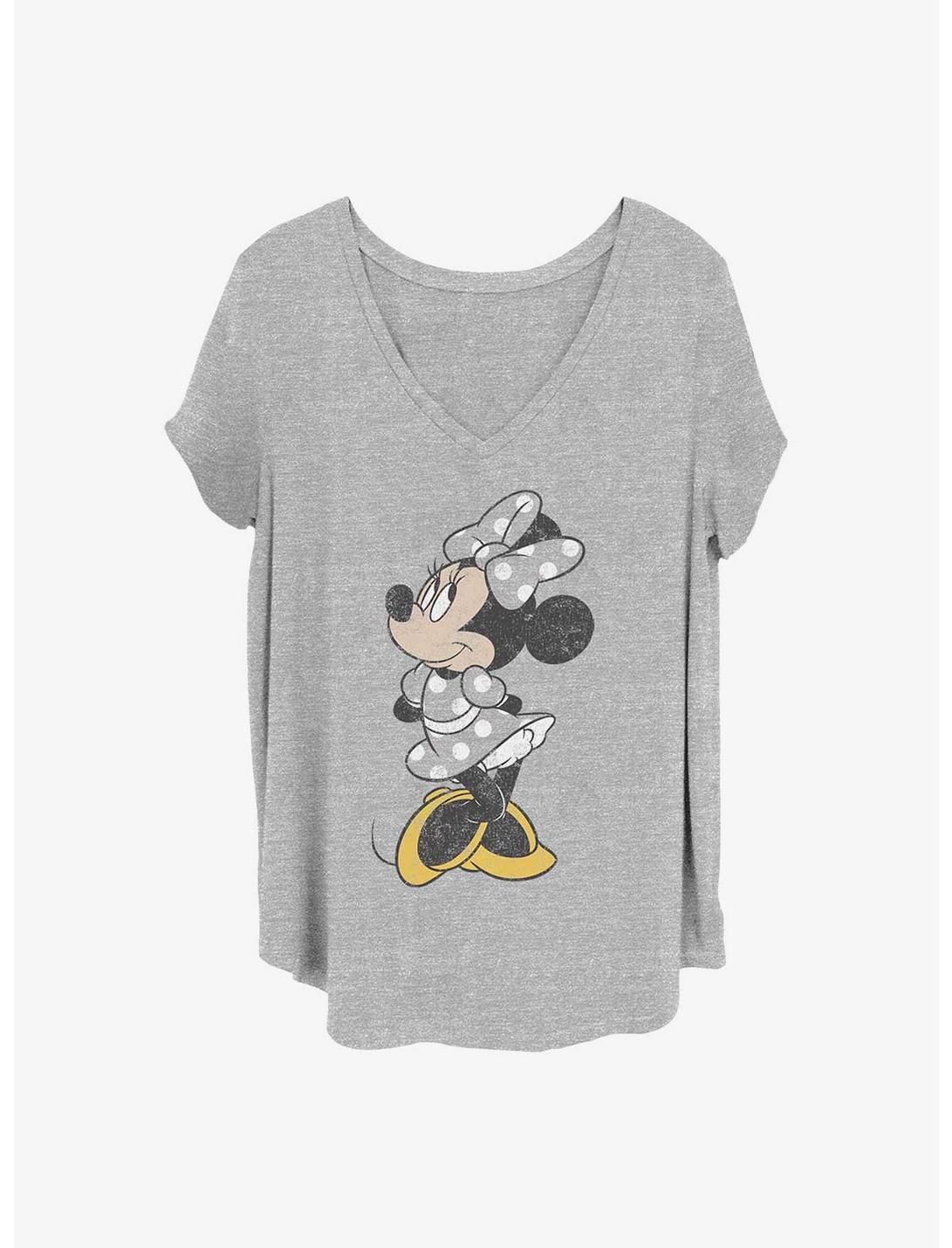 Disney Minnie Mouse Modern Vintage Minnie Girls T-Shirt Plus Size, HEATHER GR, hi-res