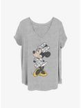 Disney Minnie Mouse Modern Vintage Minnie Girls T-Shirt Plus Size, HEATHER GR, hi-res