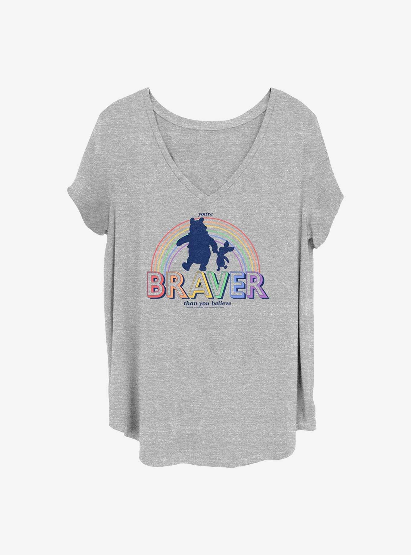 Disney Winnie The Pooh Brave Bear Girls T-Shirt Plus