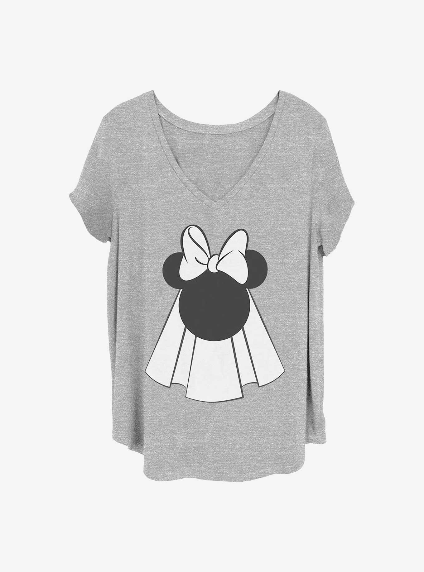 Disney Minnie Mouse Bride Veil Girls T-Shirt Plus Size