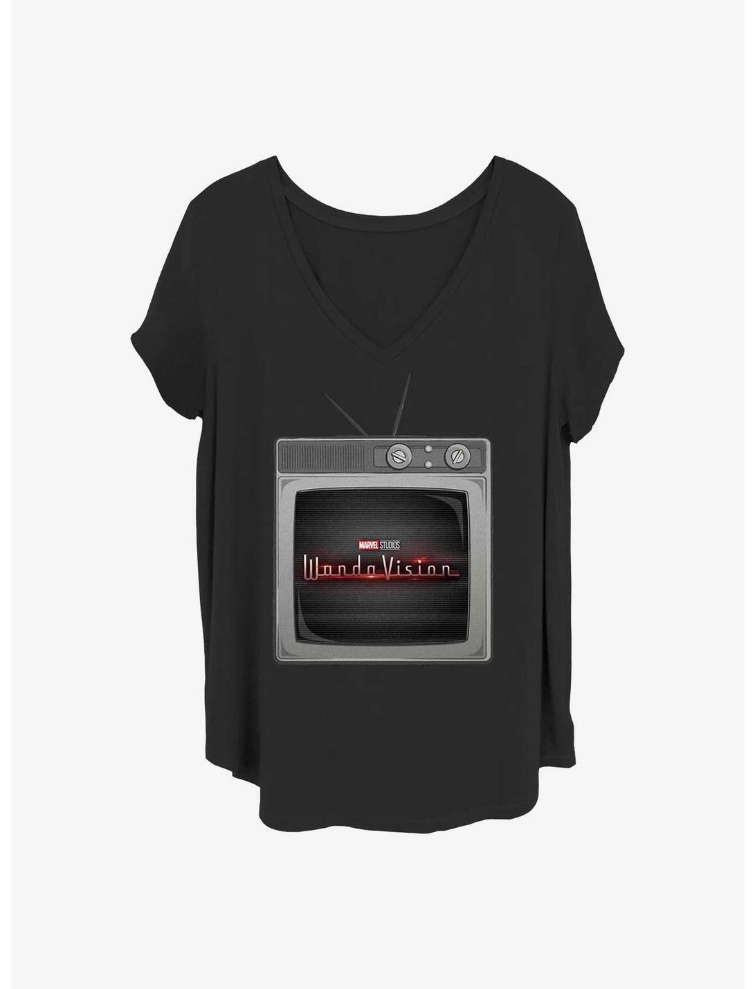 Marvel WandaVision Wanda Tv Girls T-Shirt Plus Size, BLACK, hi-res