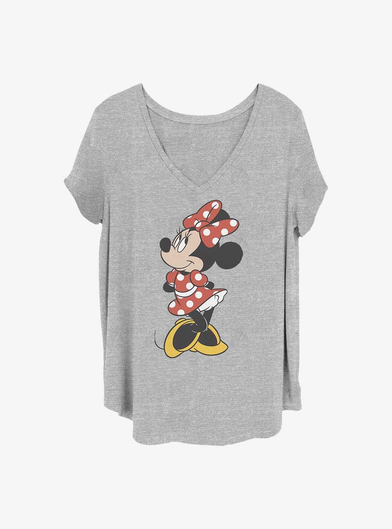 Disney Minnie Mouse Traditional Minnie Girls T-Shirt Plus Size, HEATHER GR, hi-res