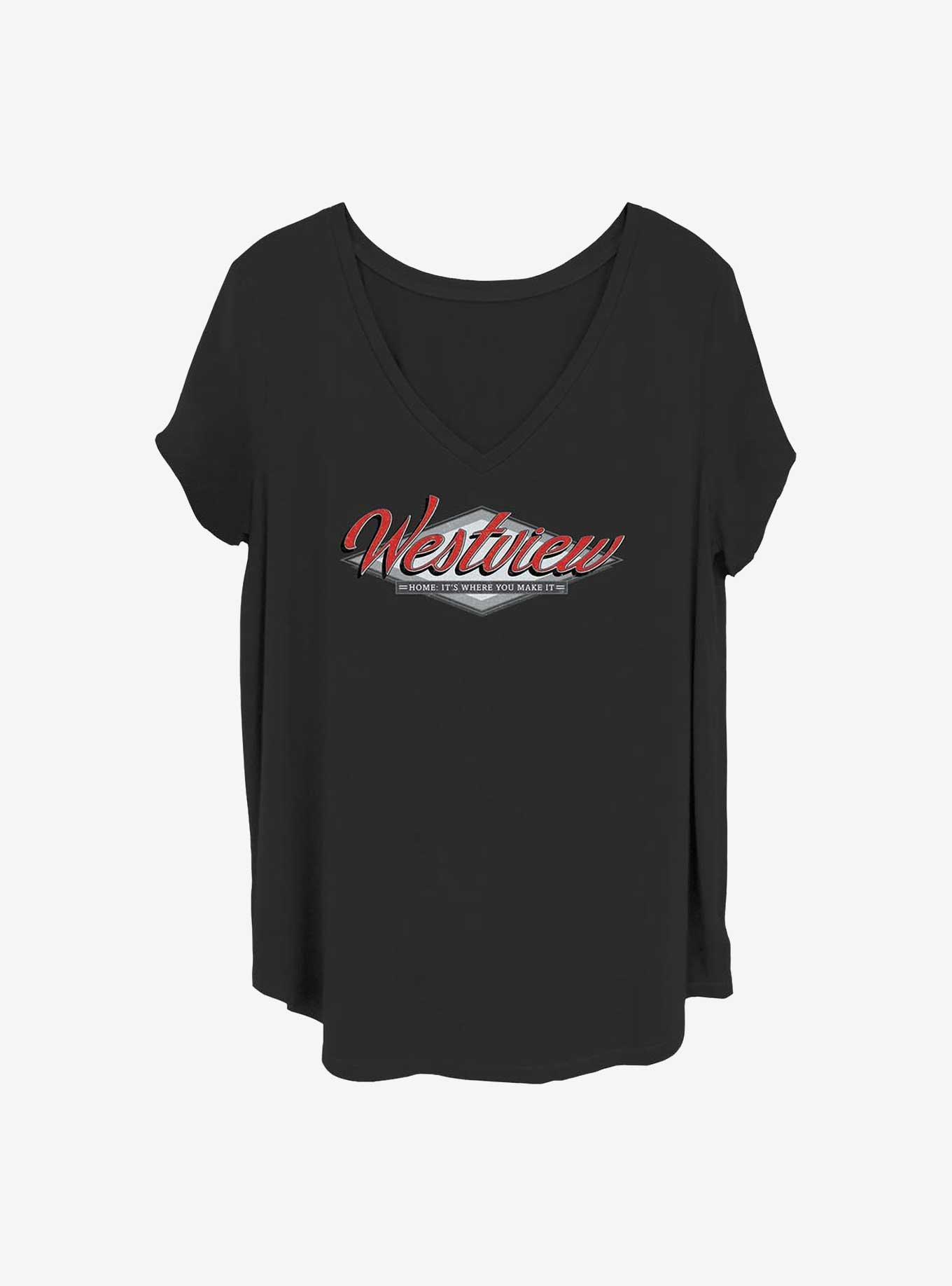 Marvel WandaVision Westview Grey Girls T-Shirt Plus Size
