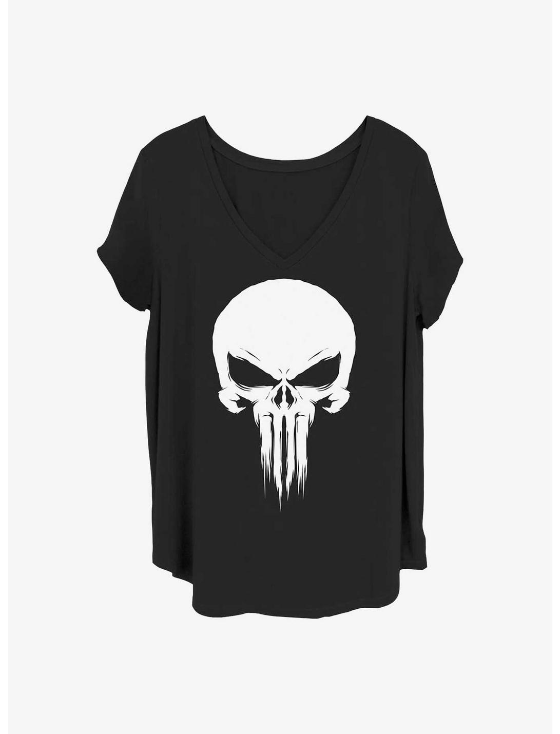 Marvel Punisher Skull Girls T-Shirt Plus Size, BLACK, hi-res