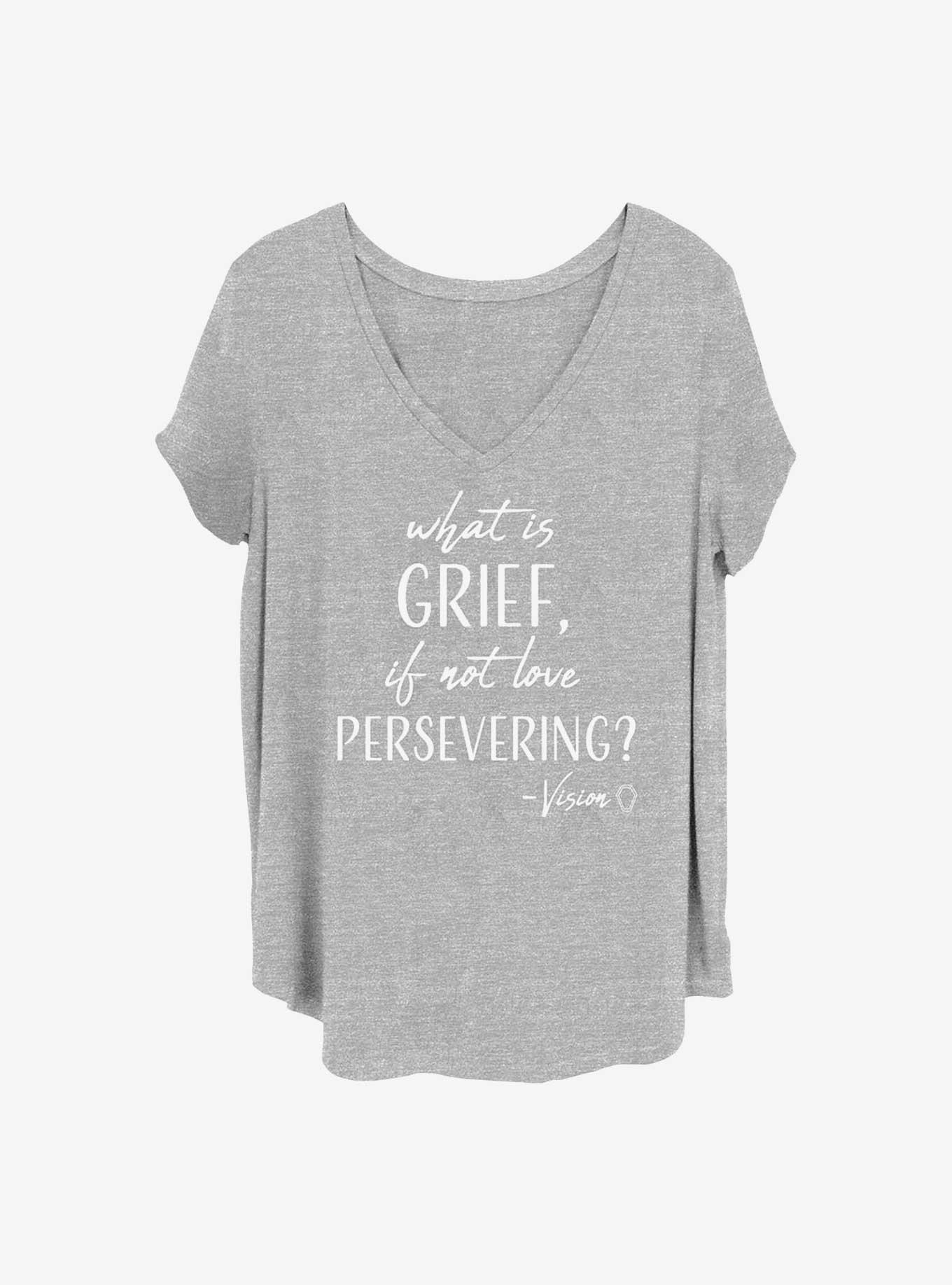 Marvel WandaVision What Is Grief Girls T-Shirt Plus Size, HEATHER GR, hi-res