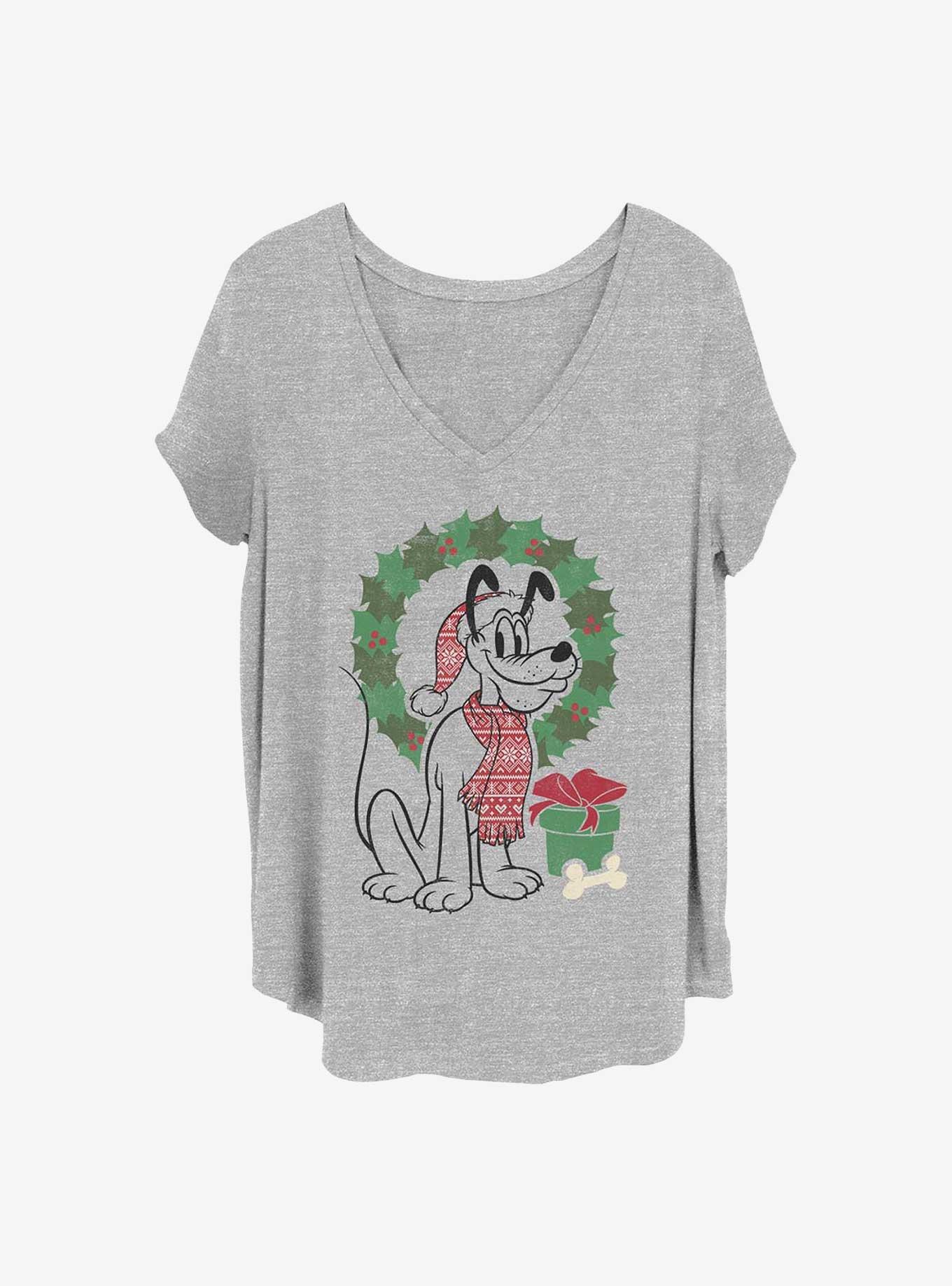 Disney Pluto Christmas Pluto Girls T-Shirt Plus Size, , hi-res