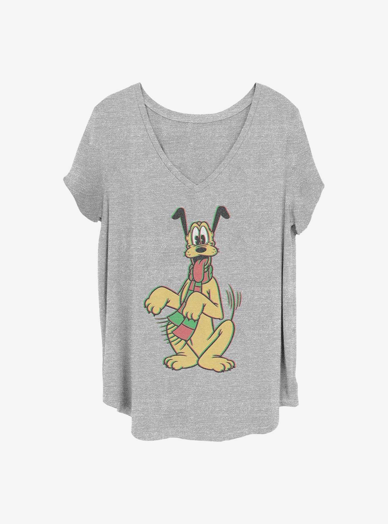 Disney Pluto Holiday Colors Girls T-Shirt Plus