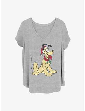 Disney Pluto Holiday Hat Girls T-Shirt Plus Size, , hi-res