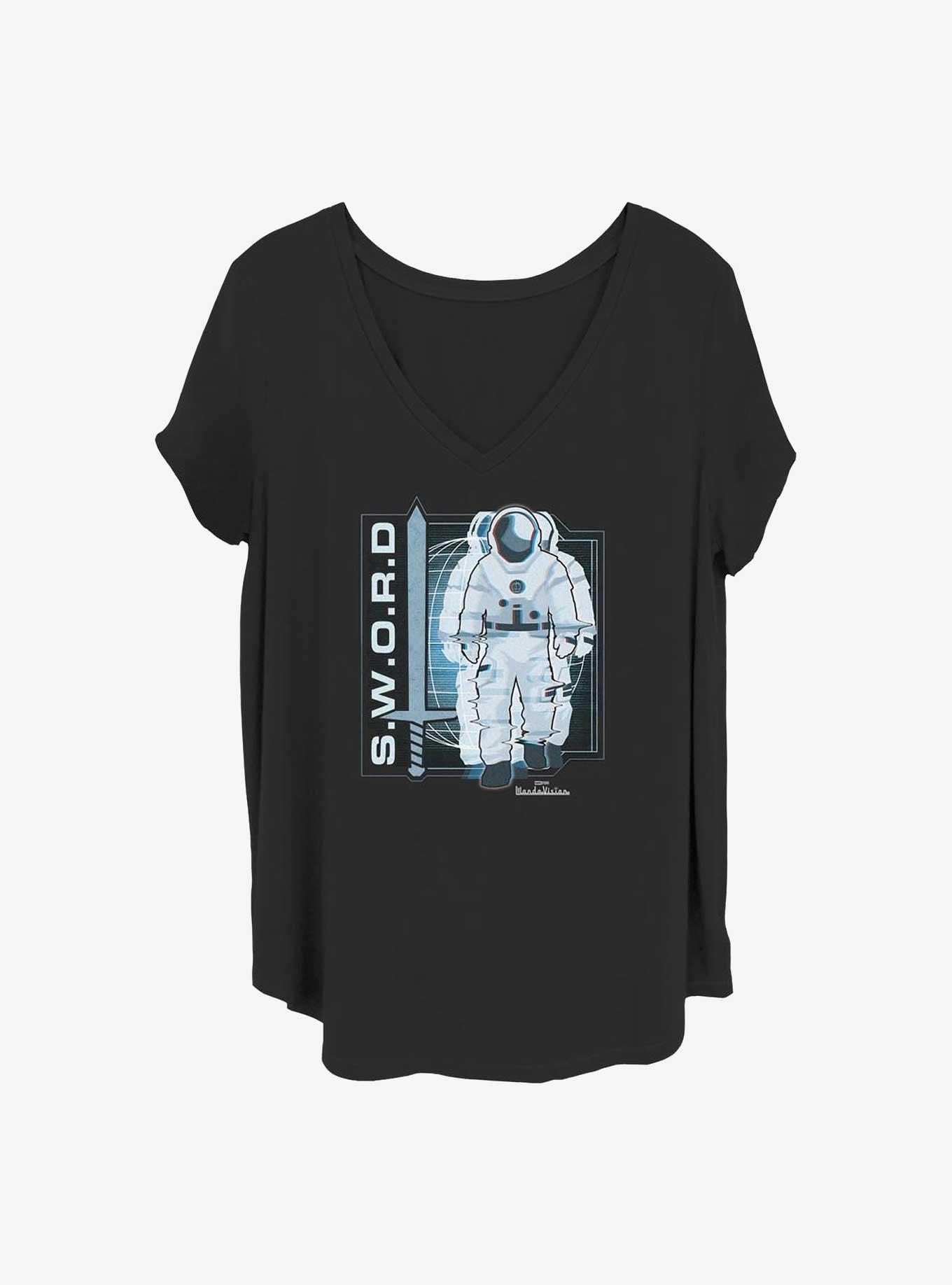 Marvel WandaVision Where Are We Girls T-Shirt Plus Size, BLACK, hi-res