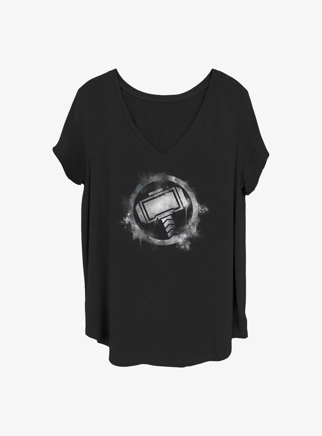 Marvel Thor Spray Logo Girls T-Shirt Plus Size, , hi-res