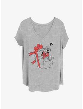 Disney Pluto Present Girls T-Shirt Plus Size, , hi-res