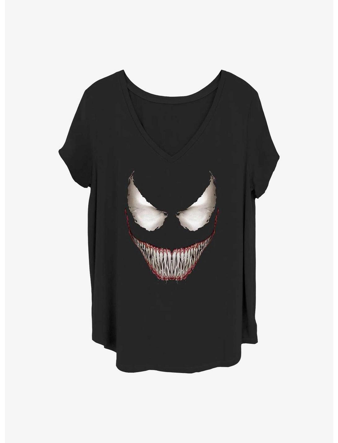 Marvel Venom Face Girls T-Shirt Plus Size, BLACK, hi-res