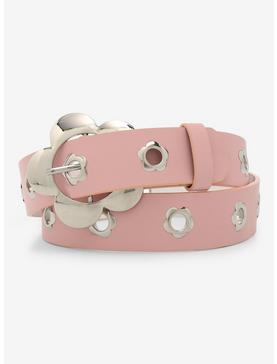Pink Daisy Grommet Belt, , hi-res