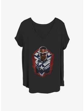 Marvel The Falcon and the Winter Soldier Captain Sam Girls T-Shirt Plus Size, , hi-res