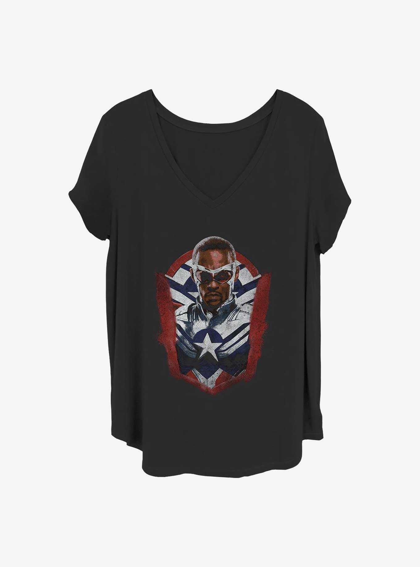 Marvel The Falcon and the Winter Soldier Captain Sam Girls T-Shirt Plus Size, , hi-res
