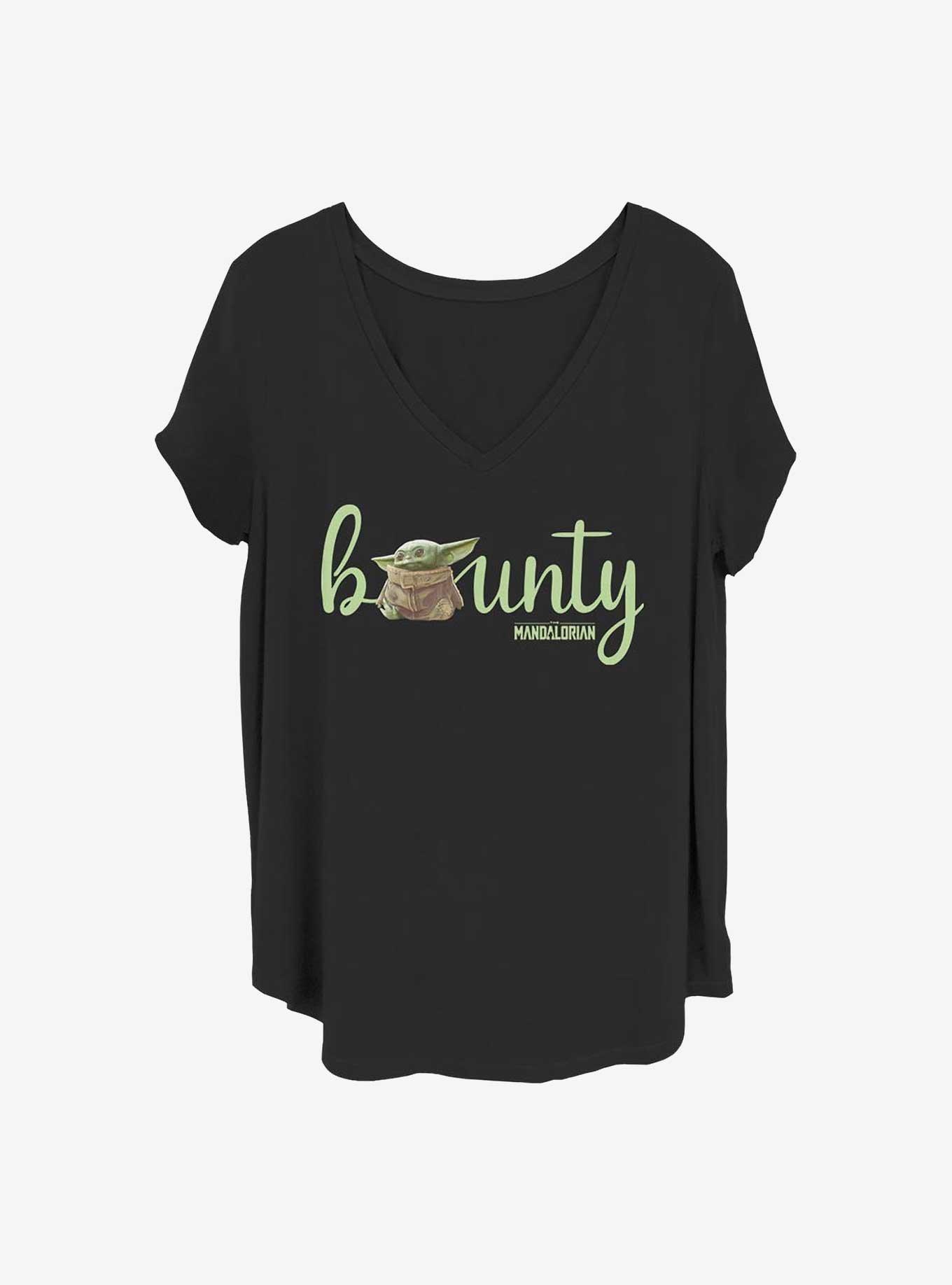 Star Wars The Mandalorian Bounty Text Girls T-Shirt Plus Size, BLACK, hi-res