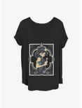 Disney Aladdin Jasmine Frame Girls T-Shirt Plus Size, BLACK, hi-res