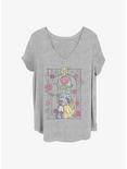 Disney Beauty and the Beast Beauty Dance Girls T-Shirt Plus Size, HEATHER GR, hi-res