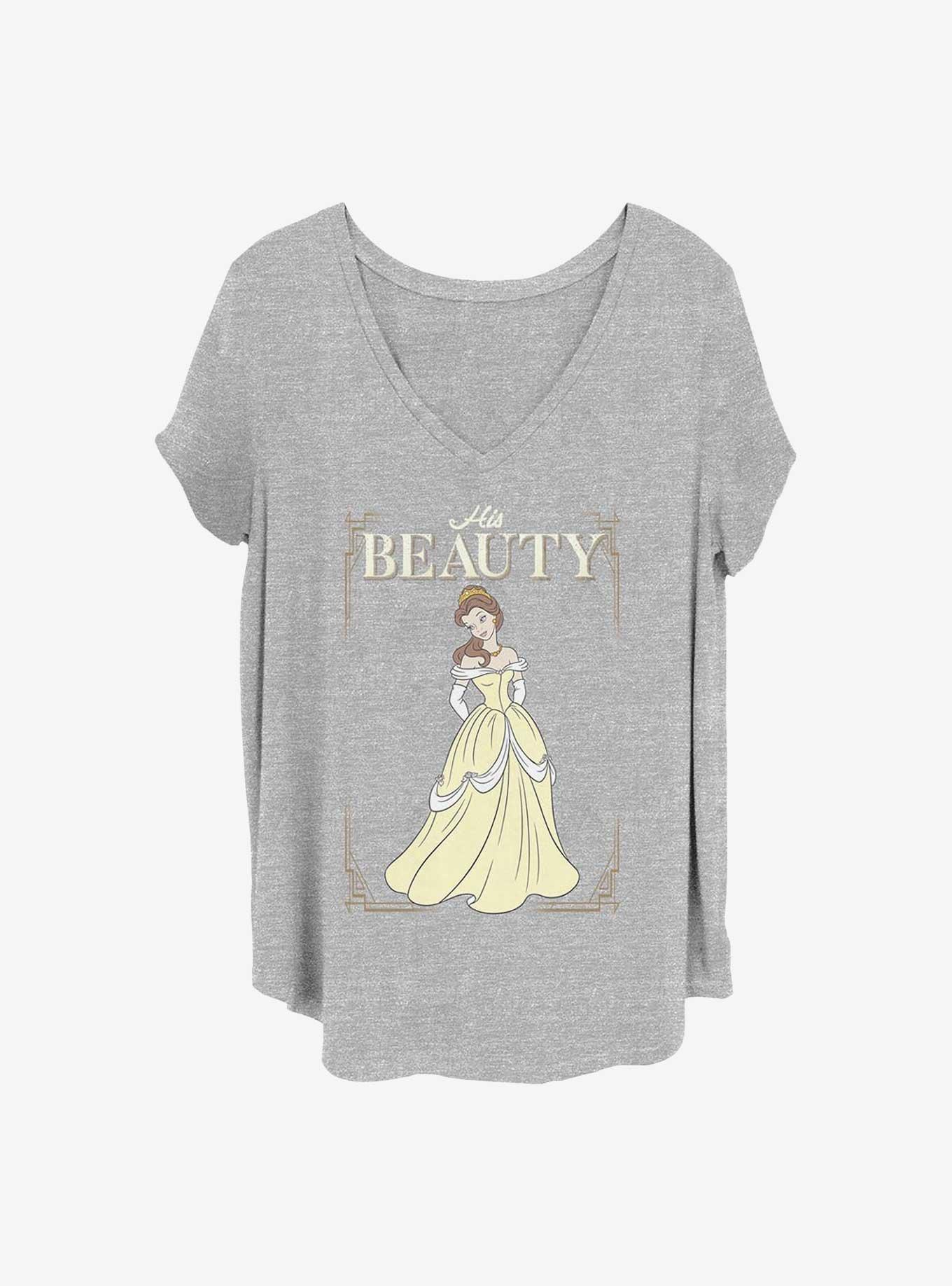 Disney Beauty and the Beast His Beauty Girls T-Shirt Plus Size, HEATHER GR, hi-res