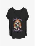 Disney Pixar Brave Curly Merida Girls T-Shirt Plus Size, BLACK, hi-res
