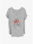 Disney Pixar Brave Merida Sketch Girls T-Shirt Plus Size, HEATHER GR, hi-res