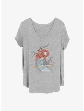 Plus Size Disney Pixar Brave Merida Sketch Girls T-Shirt Plus Size, , hi-res