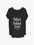 Disney Cinderella Bibbidi Crew Girls T-Shirt Plus Size, BLACK, hi-res