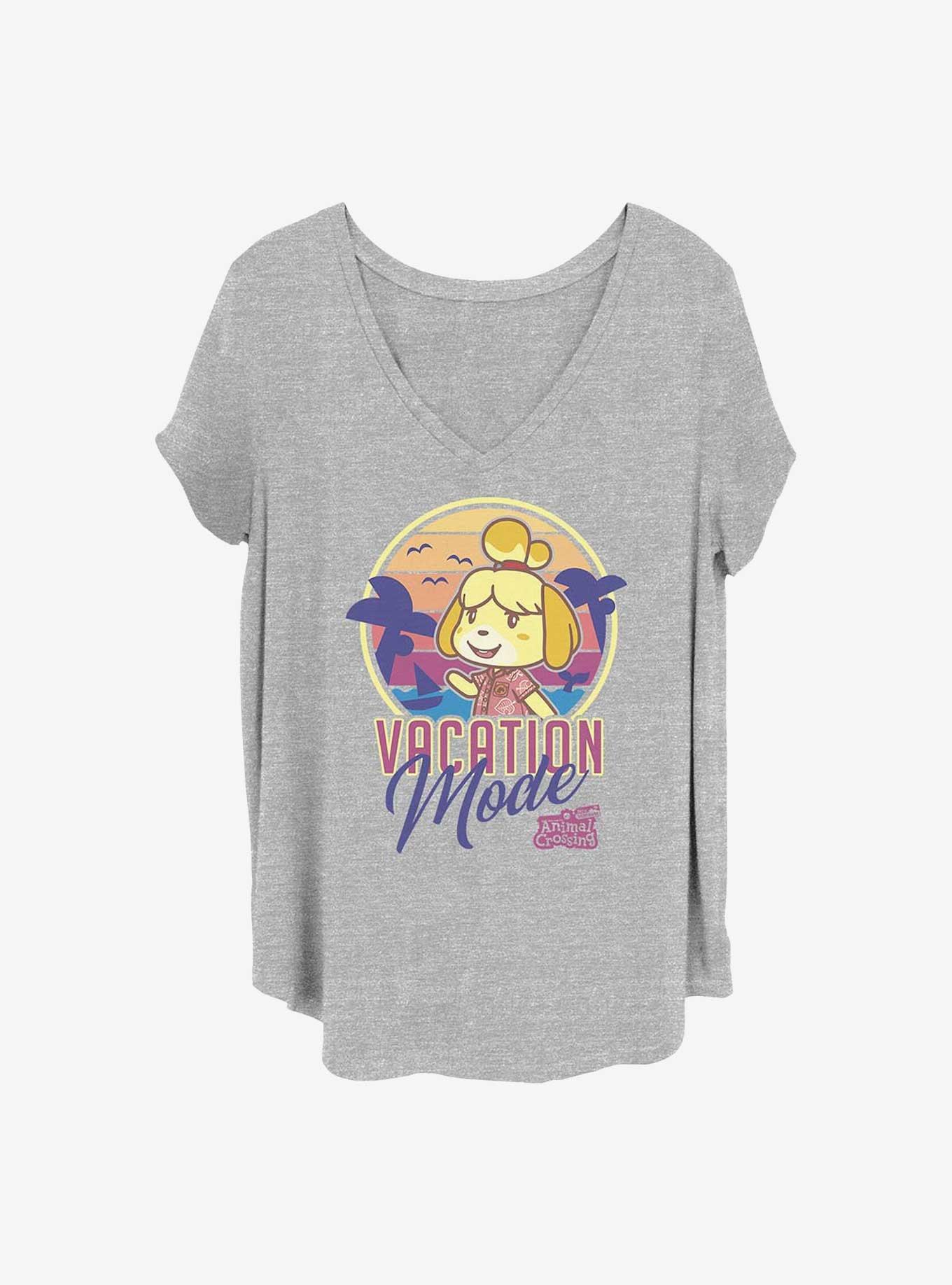Animal Crossing Vacation Mode Girls T-Shirt Plus Size