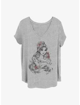 Disney Beauty and the Beast Beauty Flower Girls T-Shirt Plus Size, , hi-res