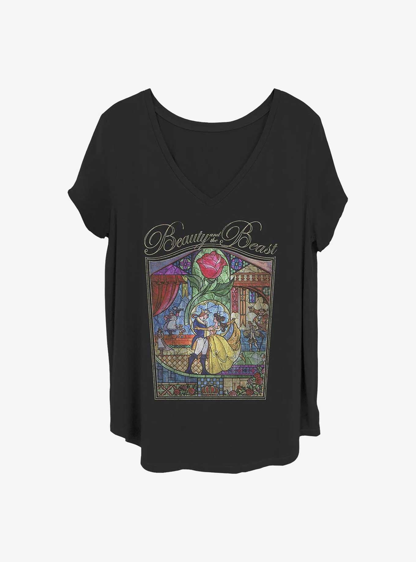 Disney Beauty and the Beast Beauty Story Girls T-Shirt Plus Size, BLACK, hi-res