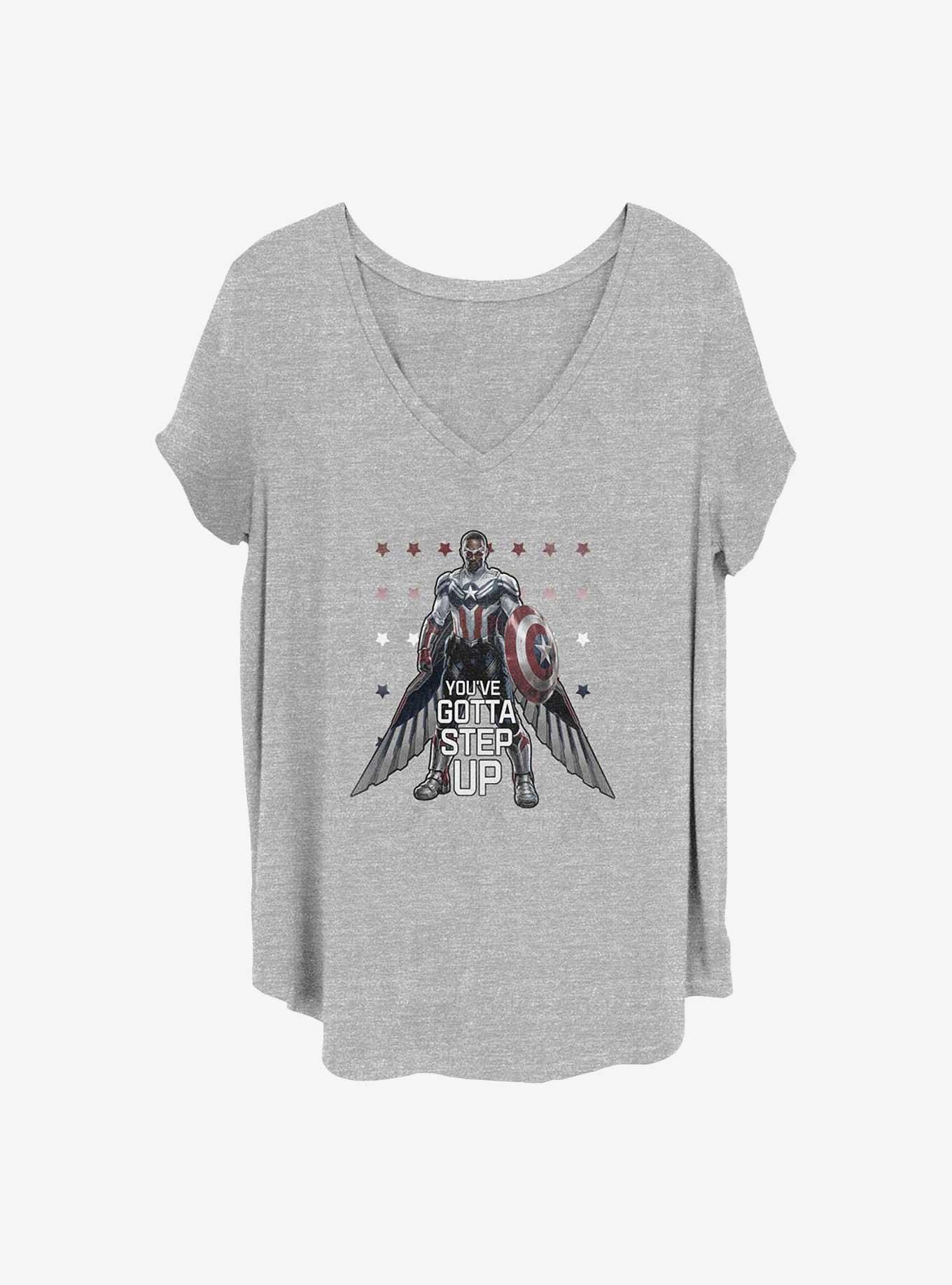 Marvel The Falcon and the Winter Soldier Step Up Girls T-Shirt Plus Size, , hi-res