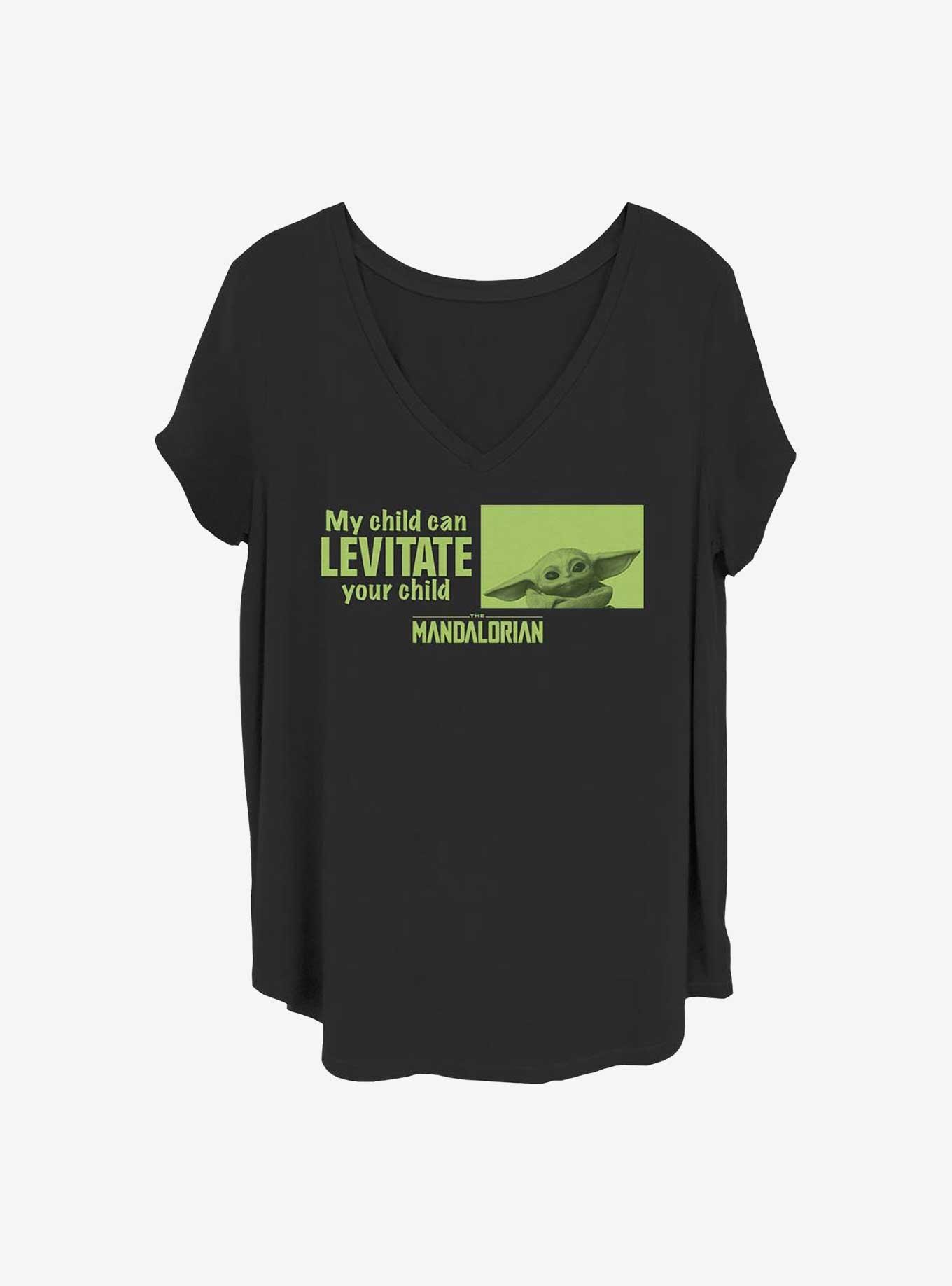 Star Wars The Mandalorian Levitate Child Girls T-Shirt Plus Size, BLACK, hi-res