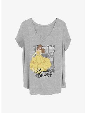 Disney Beauty and the Beast Dancing Beauty Girls T-Shirt Plus Size, HEATHER GR, hi-res