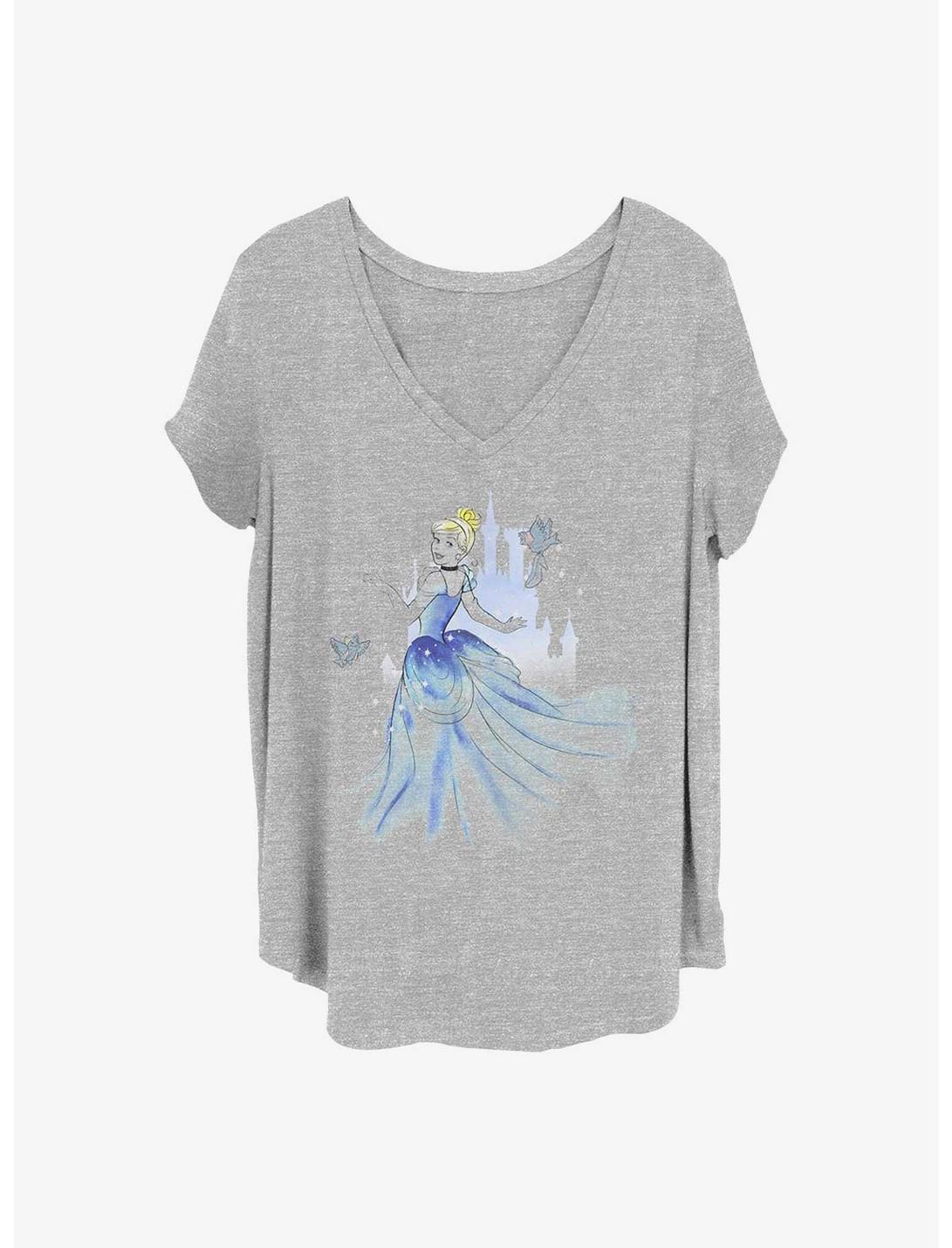 Disney Cinderella Sketch Girls T-Shirt Plus Size, HEATHER GR, hi-res