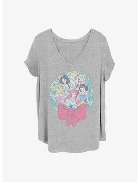 Disney Princesses Holiday Wreath Girls T-Shirt Plus Size, , hi-res