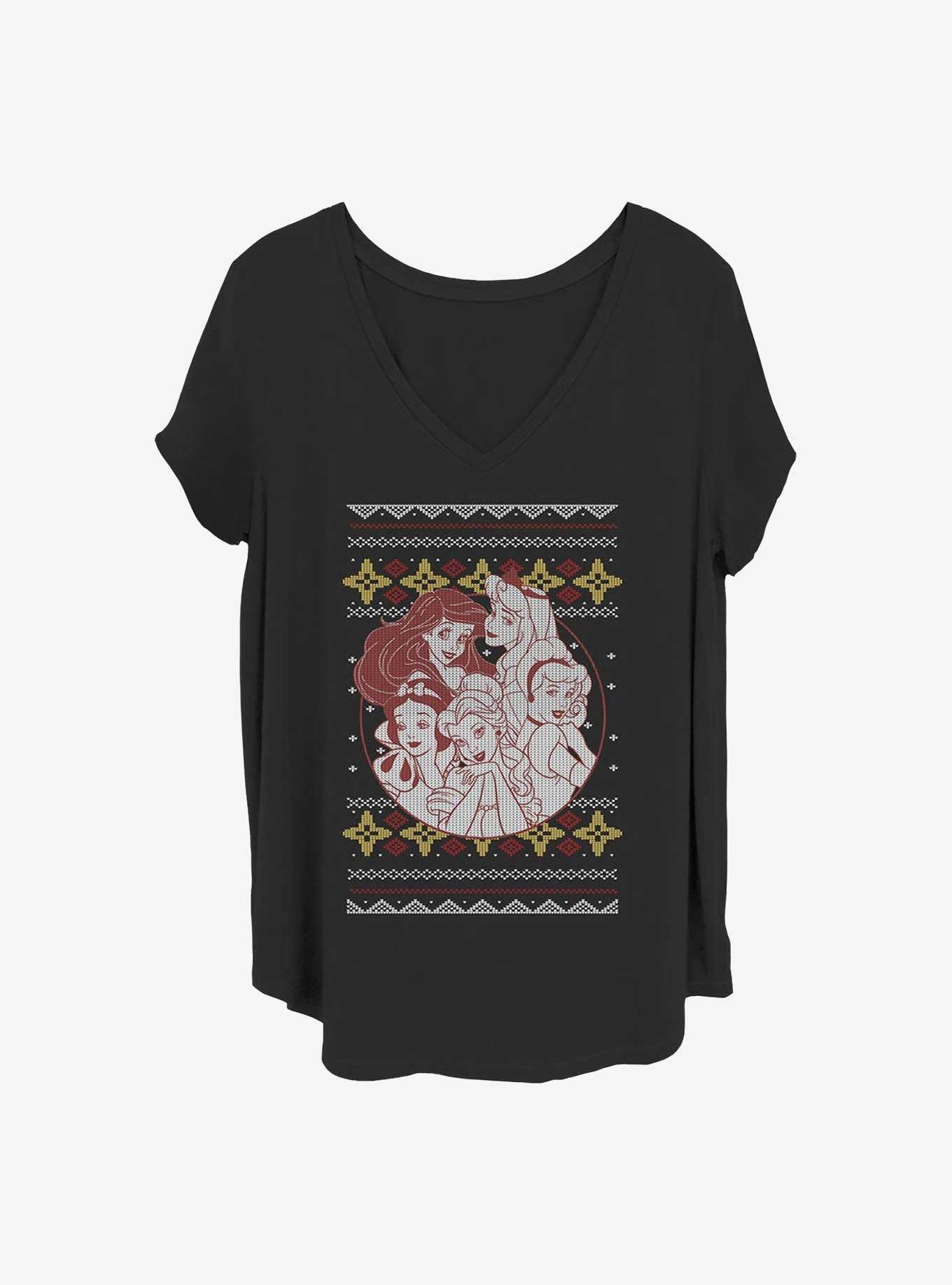 Disney Princesses Princess Holiday Girls T-Shirt Plus Size