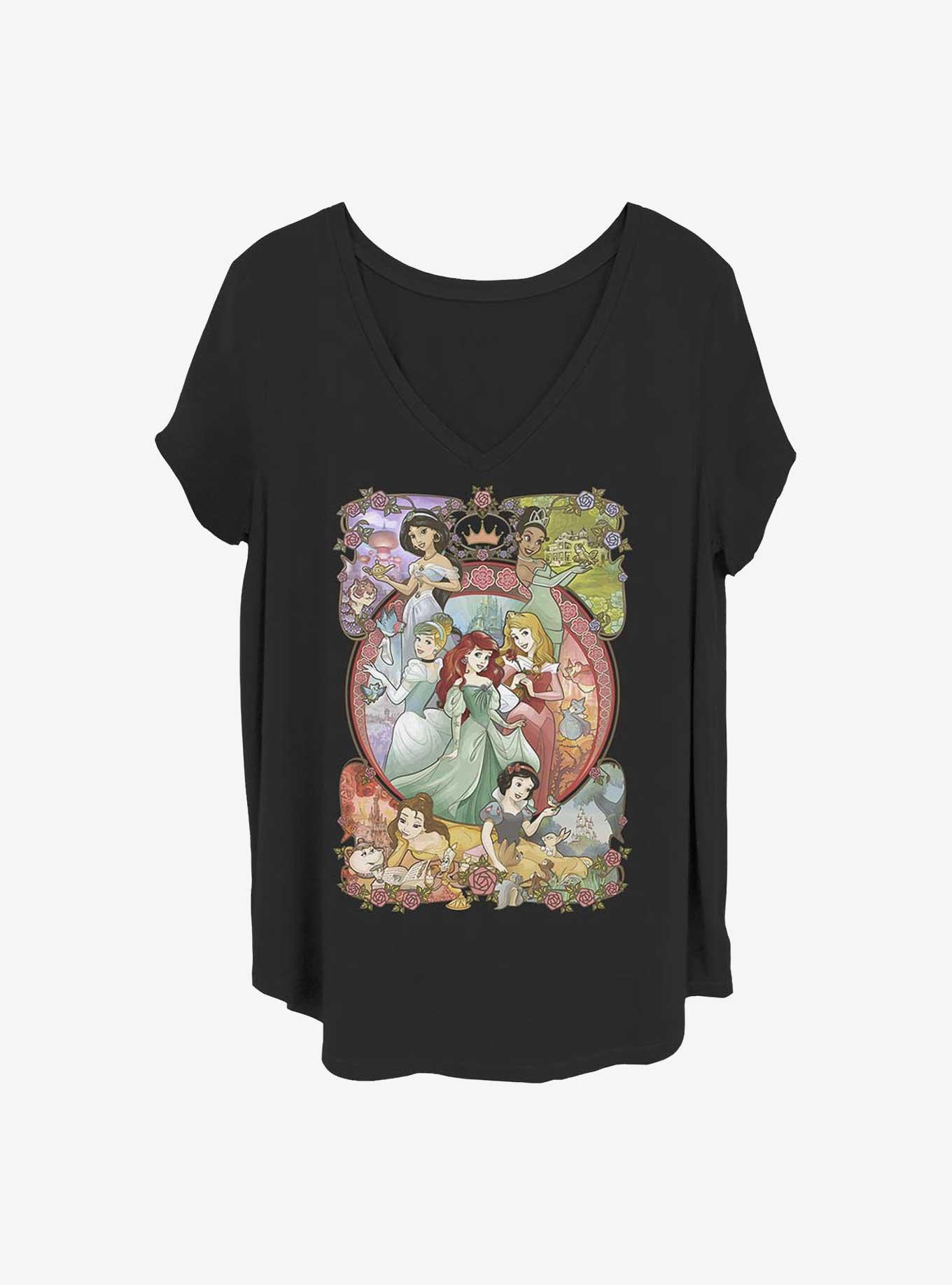 Disney Princesses Princess Power Girls T-Shirt Plus Size, BLACK, hi-res