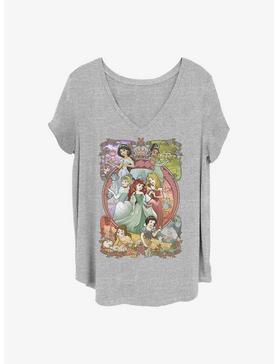 Disney Princesses Princess Power Girls T-Shirt Plus Size, HEATHER GR, hi-res