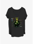 Marvel Loki Chaotic Girls T-Shirt Plus Size, BLACK, hi-res