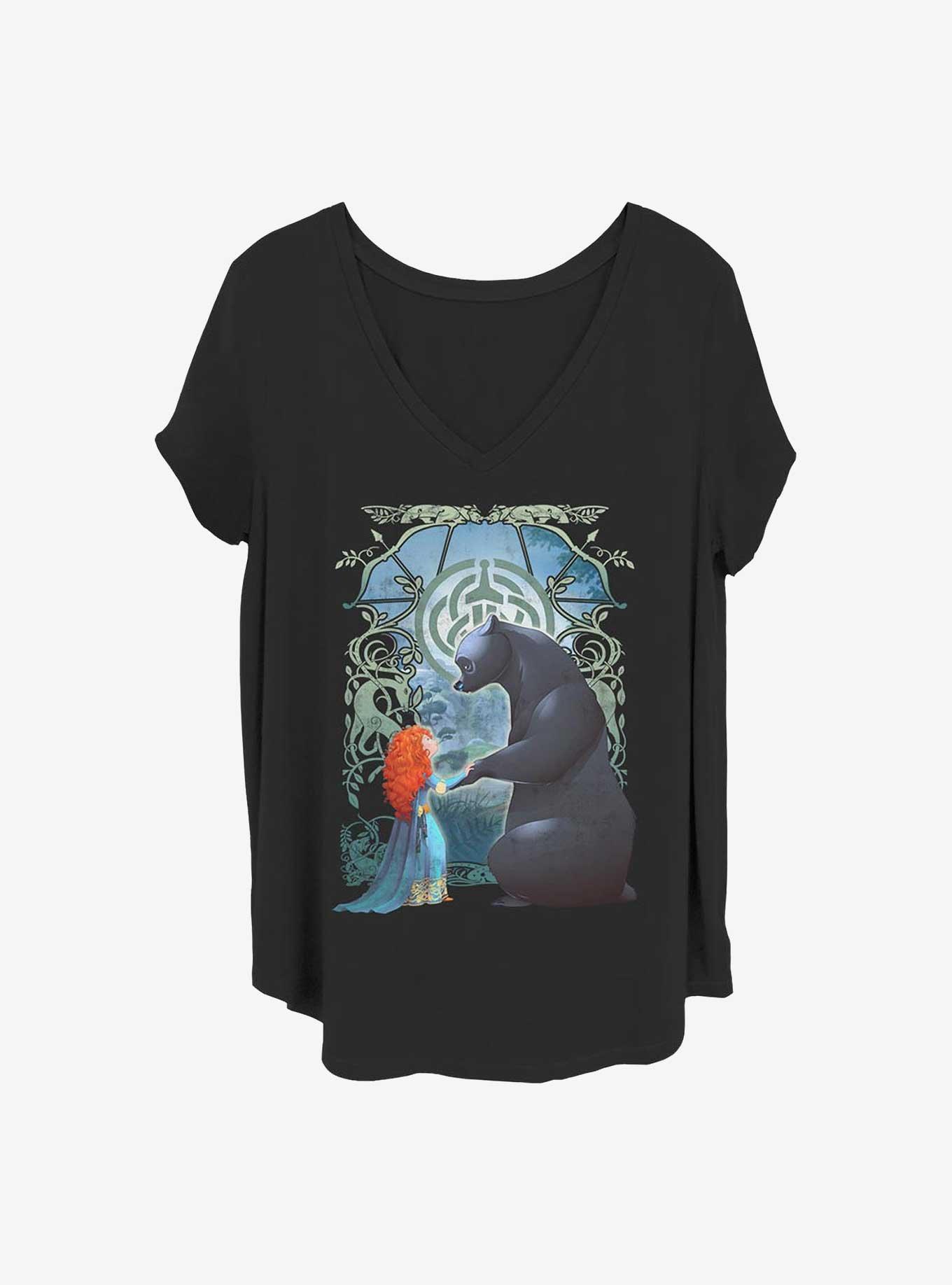 Hot Topic Disney Pixar Brave Merida Bear Girls T-Shirt Plus