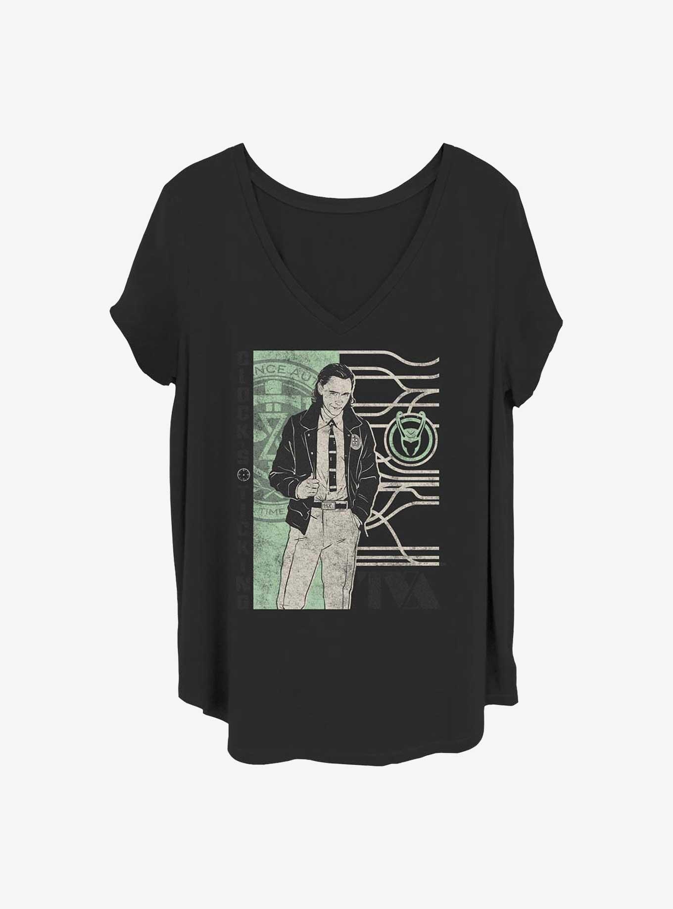 Marvel Loki Clocks Ticking Girls T-Shirt Plus Size
