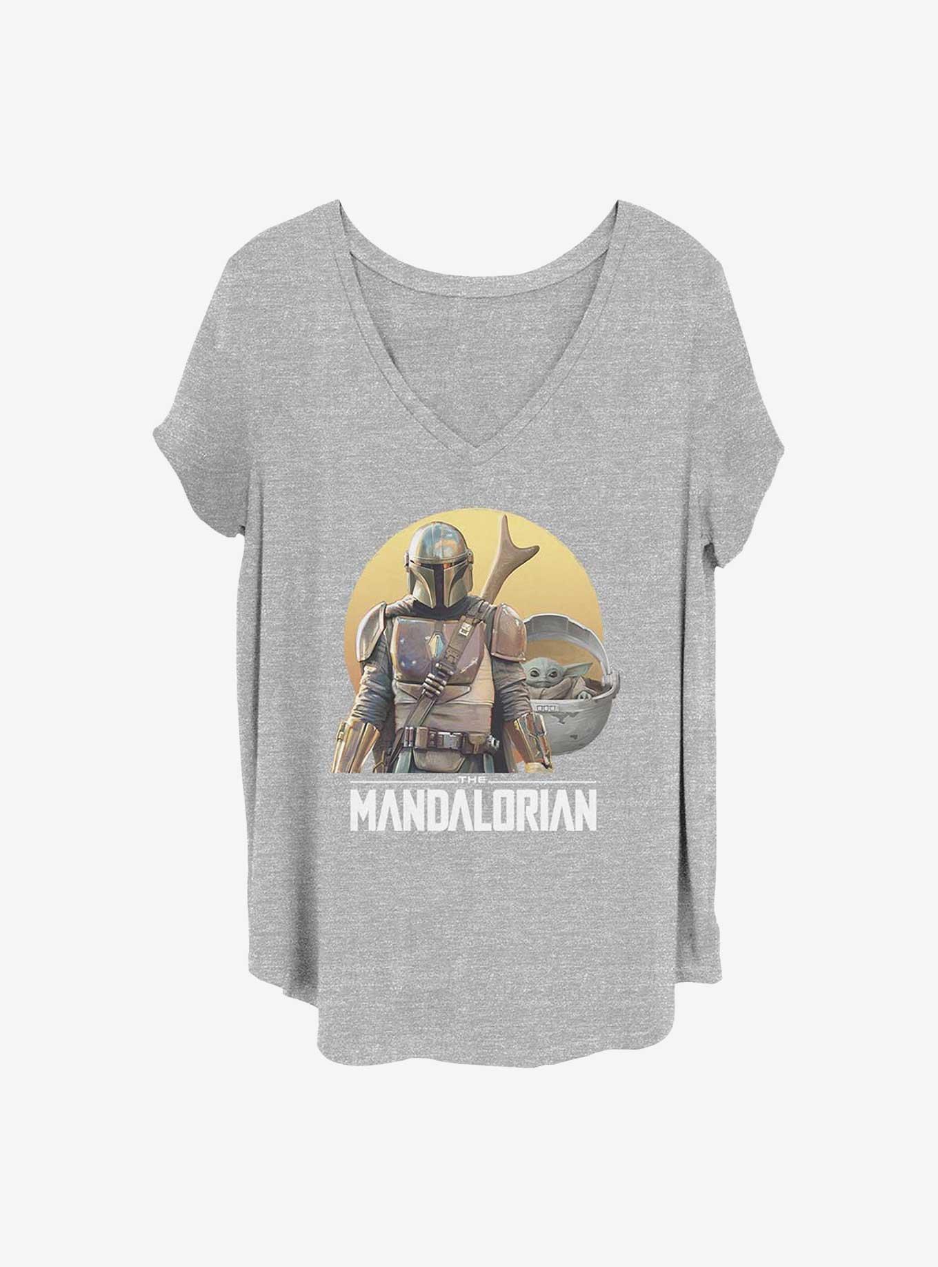 Star Wars The Mandalorian Team Members Girls T-Shirt Plus Size, HEATHER GR, hi-res