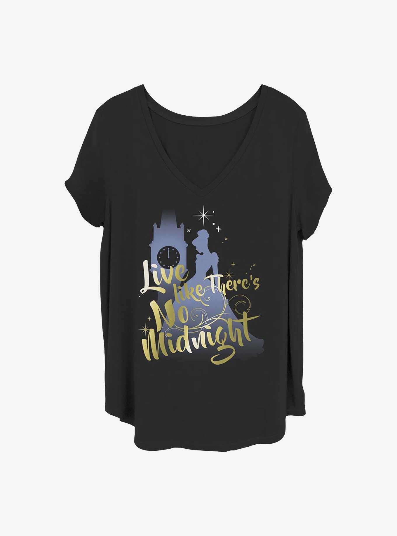 Disney Cinderella No Midnight Girls T-Shirt Plus Size