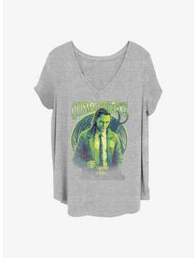 Marvel Loki Cosmic Mistake Girls T-Shirt Plus Size, , hi-res