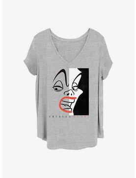 Disney Cruella Cover Girls T-Shirt Plus Size, HEATHER GR, hi-res
