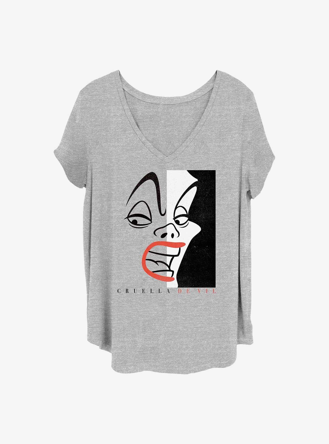 Disney Cruella Cover Girls T-Shirt Plus Size, HEATHER GR, hi-res