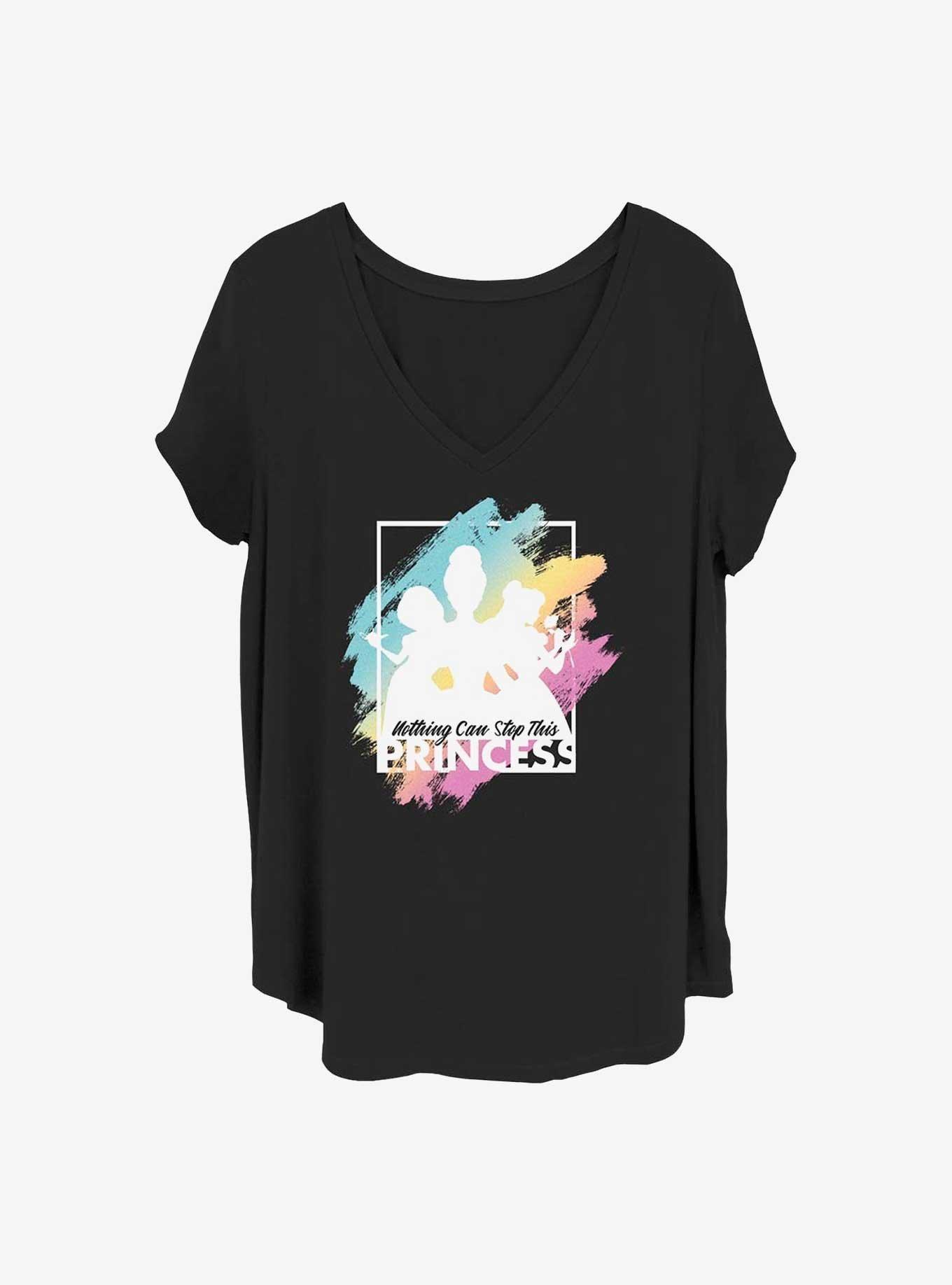 Disney Princesses Cant Stop This Princess Girls T-Shirt Plus Size, BLACK, hi-res